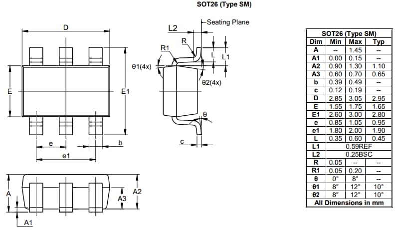 Technische Zeichnung - Diodes Incorporated AP3190x AC/DC-Stromversorgungs-Controller